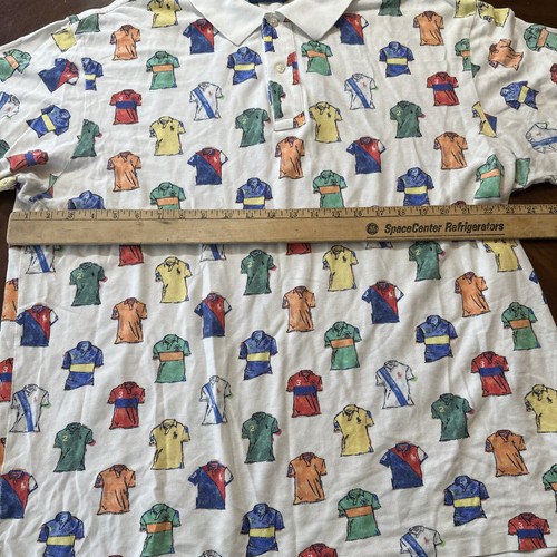 Polo Ralph Lauren Mesh Polo Shirt Collection Allover Shirt Print Mens Size 1XB - 第 4/6 張圖片
