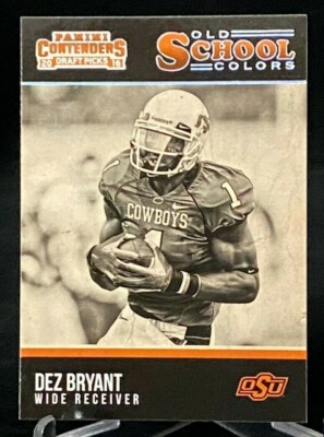2016 Contenders Draft Picks Old School Colors #10 Dez Bryant OSU Cowboys