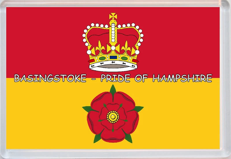 Hampshire Pride County Flag Badge - Jumbo Fridge Magent Gift/Present Souvenir