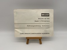 Braun Macro MZ 864 Super 8 Film Camera Manual German