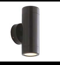 Saxby ST5008BK Odyssey Up / Down Wall Light IP44 (Black). garden