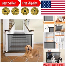 Durable Dog Mesh Gate - 29  Tall, Secure  Easy to Install for Smart Pet Owners