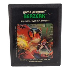 Vintage Atari 2600 Berzerk CX2650 1982 Retro Arcade Game Cartridge