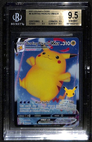 Surfing Pikachu VMAX graded BGS 9.5 for sale on eBay