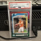 2024 Panini Donruss Bo Nix #369 Optic Preview Red & Green RC PSA 9 MINT Rookie