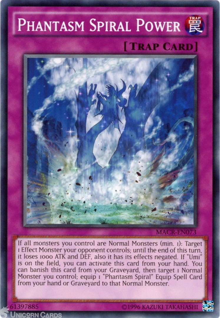 MACR-EN073 Phantasm Spiral Power Common UNL Edition Mint Yu-Gi-Oh! Card