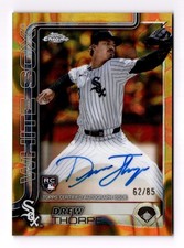 2025 Topps Chrome Update #RA-DT Drew Thorpe RC Lava Lamp Auto Gold/Orange /85