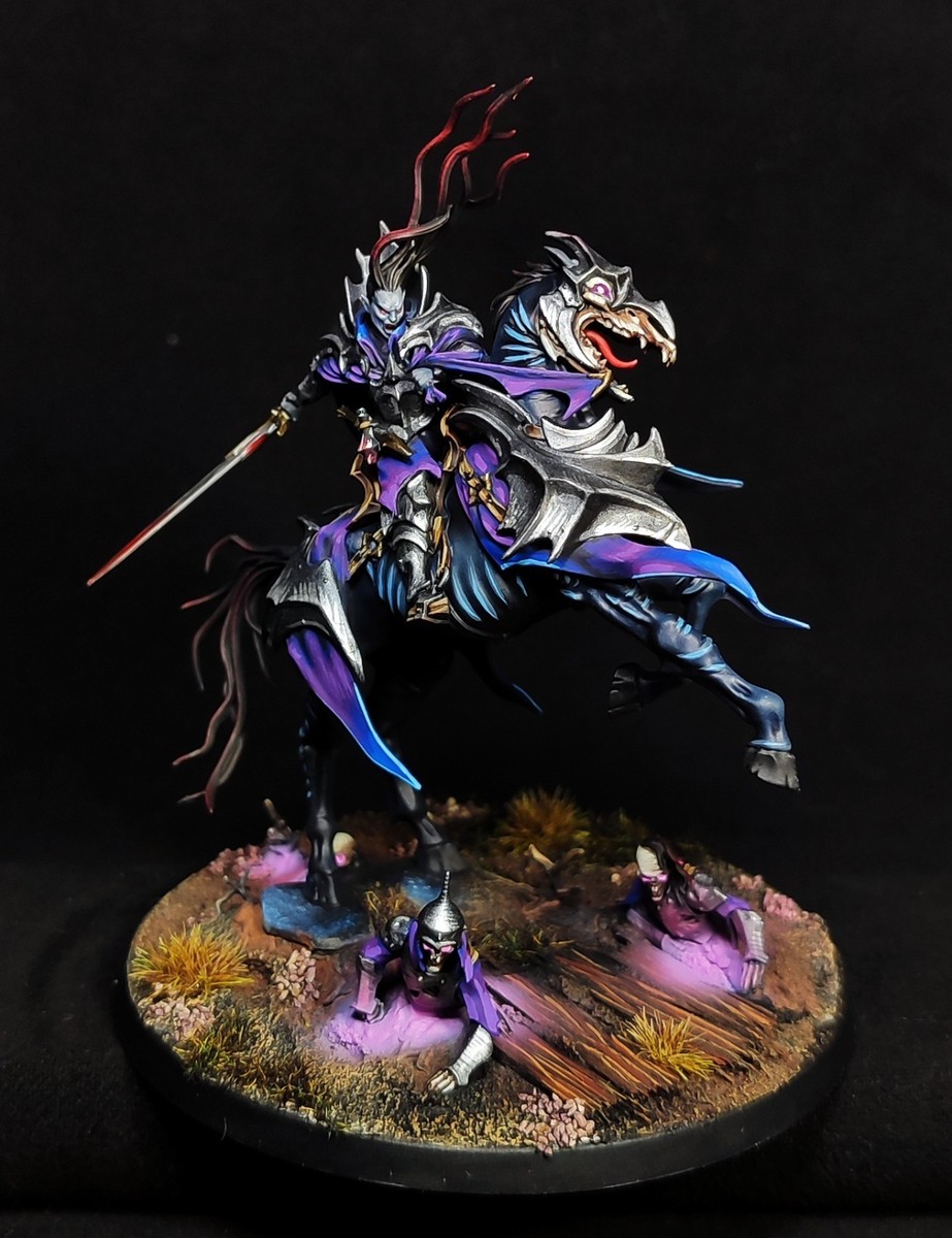 Vampire Lord on Nightmare Steed painted Warhammer AoS Soulblight