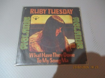 (188) 7'' Single Vinyl  - Melanie - Ruby Tuesday / What Have They Done To My Song