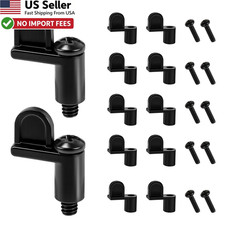 7/16 Inch Screen Door Clips, 12 Pack Window Clip for Storm Black