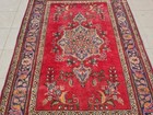 Amazing Hand Knotted Antique Tribal Tabreez Wool Area Rug 6.6 x 4.5 Ft — photo 6