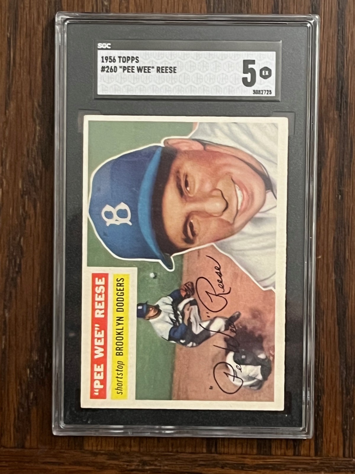 1956 Topps Pee Wee Reese #260 SGC 5