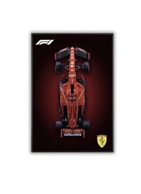 Acrylic Top-Speed Wall Mount Display for LEGO  Technic  Ferrari F1 42207 V2