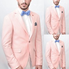 Wedding Groom Men's Suits Notch Lapel Coat Regular Fit Jacket Formal Dinner