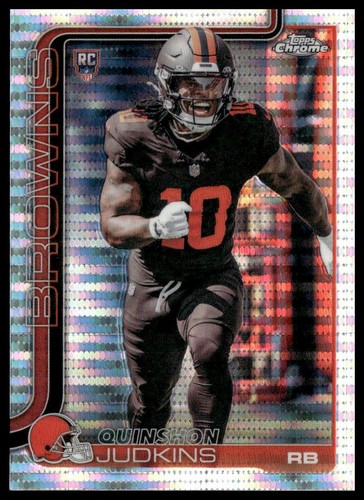 2025 Topps Chrome #325 Quinshon Judkins Pulsar Refractor