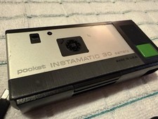 Kodak Pocket Instamatic 30 Vintage 110 Film Camera Clean Working Battery Strap
