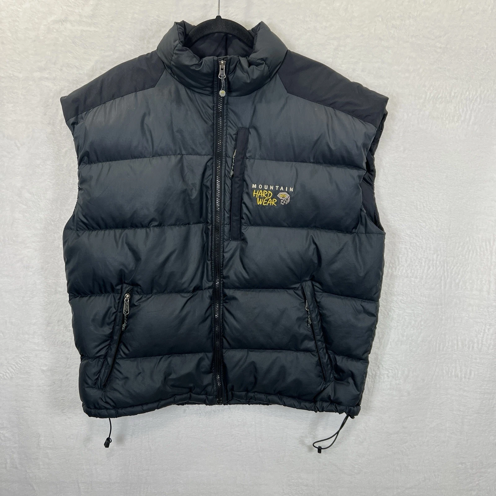 Mountain Hardwear Sub Zero Down Vest Menx XL Black Vintage With Bag