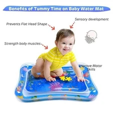 Baby Water Play Mat Inflatable Tummy Time Mat Infant Toys Summer Activity Pad