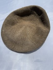 Kangol Brown Beige Tweed Flat Cap Hat Vintage