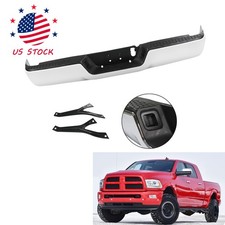 Rear Step Bumper Assembly Chrome Wo Sensor Holes For 2013-2018 Ram 2500 3500
