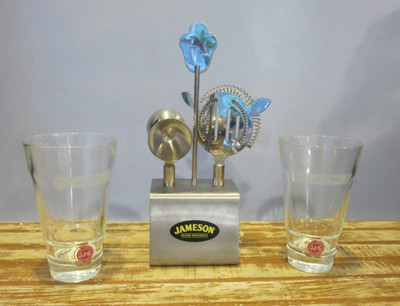John Jameson & Son Red Label Irish Whiskey 5 1/4'' Highball Glasses & Utensil Set