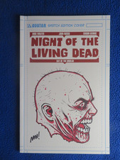 NIGHT OF THE LIVING DEAD DAY OF UNDEAD ORIGINAL SKETCH MATT MARTIN SN'D COA 2012