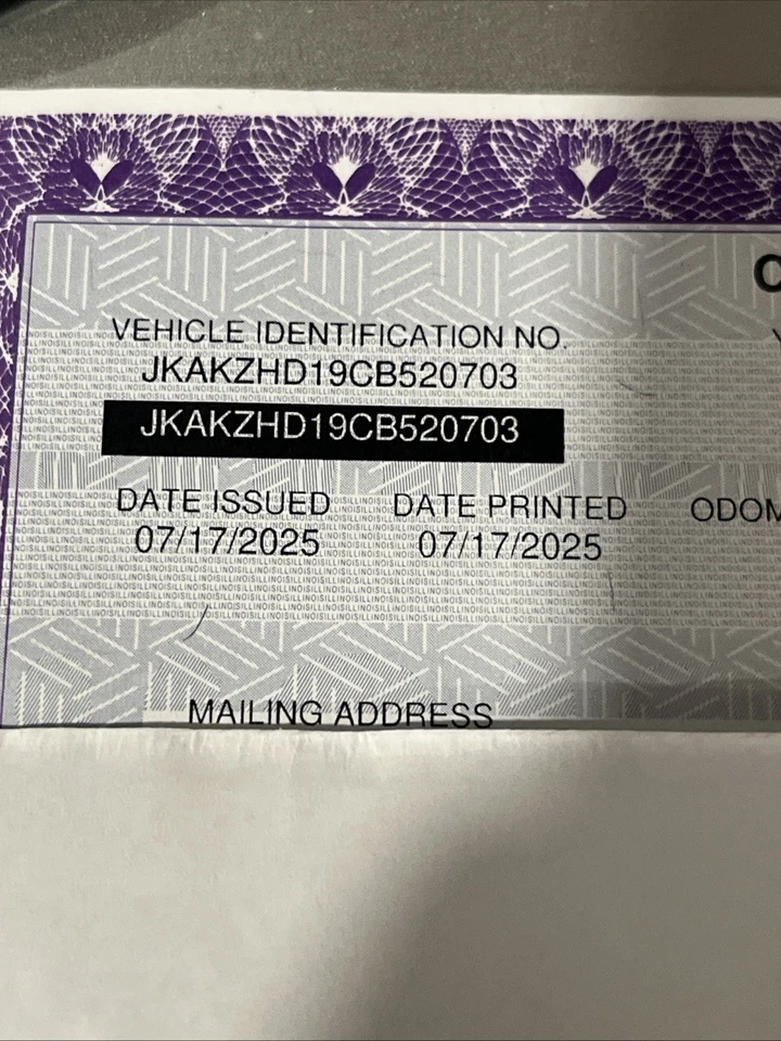 Kawasaki KZ440 LTD 1982 80-83 marco OEM solo con papeles Foto 3 de 4