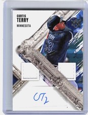 2022 Panini Diamond Kings Curtis Terry #DMS-CT DK Materials Signatures RC Auto