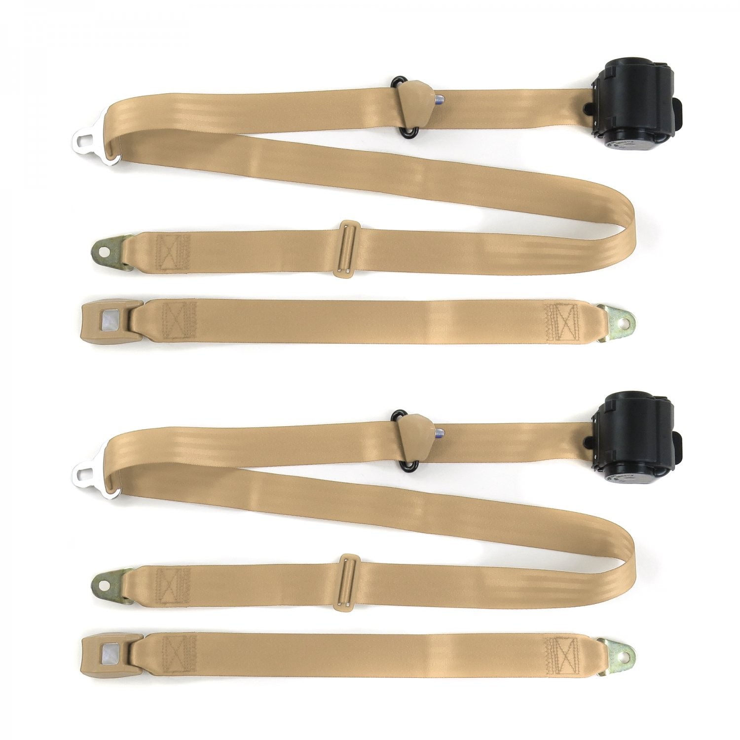 Ford GT40 1964-1969 Seat belt kits with fixings Set Tan