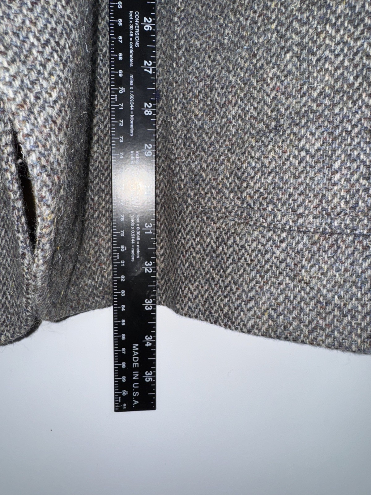 Pendleton Blazer Men's 50  gray Multi Herringbone… - image 8