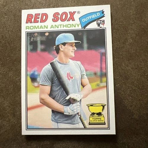 New Listing2026 Topps Heritage Roman Anthony #86 Image Variation SSP Rookie RC MLB Card
