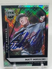 2021 Panini Elite Extra Edition #50 SIGNED /205 Matt Mikulski
