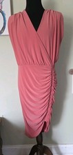 Express Sleeveless Thick Shoulder Dusty Rose Pink Sheath Dress, Sz XL