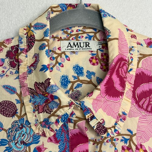 AMUR Kenna Tiered Ruffle Size 4 Mini Dress Cottagecore Coquette Artsy Style - Picture 6 of 15