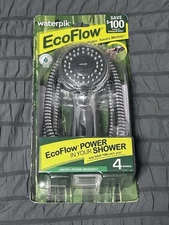 Waterpik EcoFlow Hand Held Shower Head with 5ft Hose 4 Sprays #VBE-453