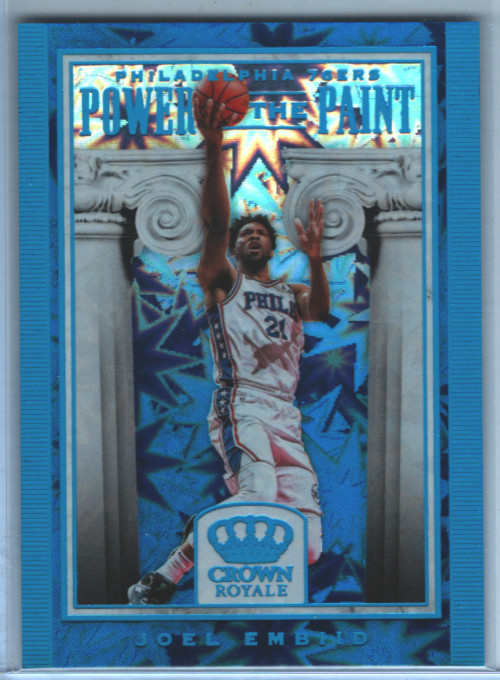 2018-19 Crown Royale Power in the Paint #13 Joel Embiid - NM-MT