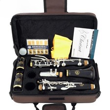 MORESKY Clarinet Bb Wood Ebony Silver Plated 18 Keys Grenadilla Sib Klarnet M191