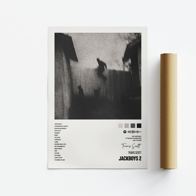 Travis Scott, JACKBOYS 2, Album Art Poster, Druck, Musik, Tracklist