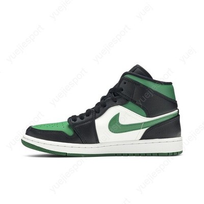 Size 9.5 - Air Jordan 1 Mid Pine Green for sale online | eBay