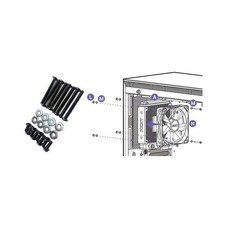 Screws for NZXT Kraken X73 X72 X62 X52 X42 120mm CPU Cooler Series Fan Mounting
