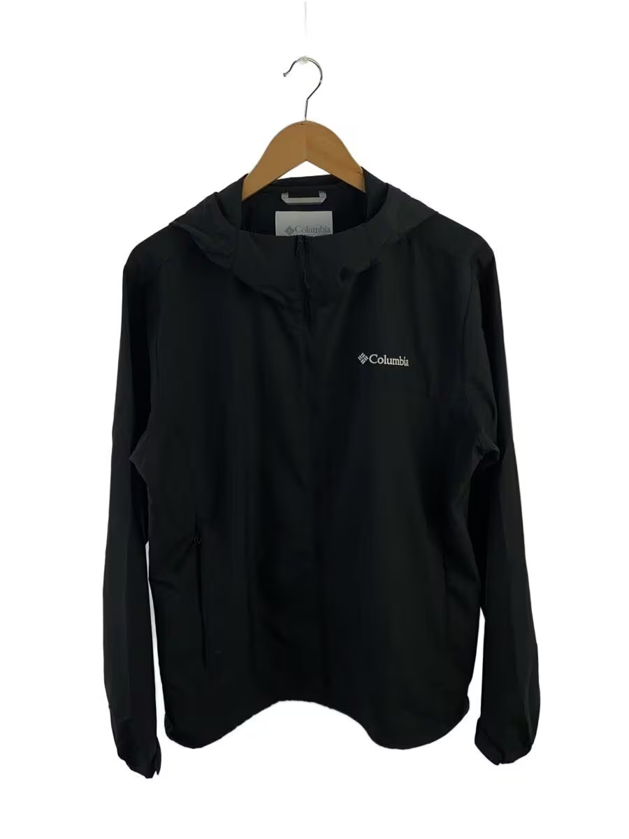 Columbia Nylon Jacket, Medium, Black, Solid Color… - image 1