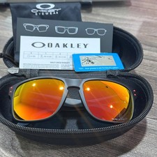 Oakley Holbrook Sunglasses Black Frame Red Tint Lens Polarized UV400