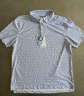 Golf Polo Shirt Kenneth Cole Large Men’s NWT.  White/Blue Crabs Rapid Ship 🔥 — photo 1