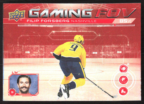 5368F 2024-25 Upper Deck #GFOV-16 Filip Forsberg Gaming FOV - Picture 1 of 2