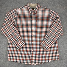 Ariat Clement Button Down Shirt Long Sleeve Wrinkle Free Check Mens XL