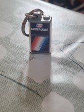 Scarce Vintage Esso Superlube Keyring Very Hard To Find Exellent Condition
