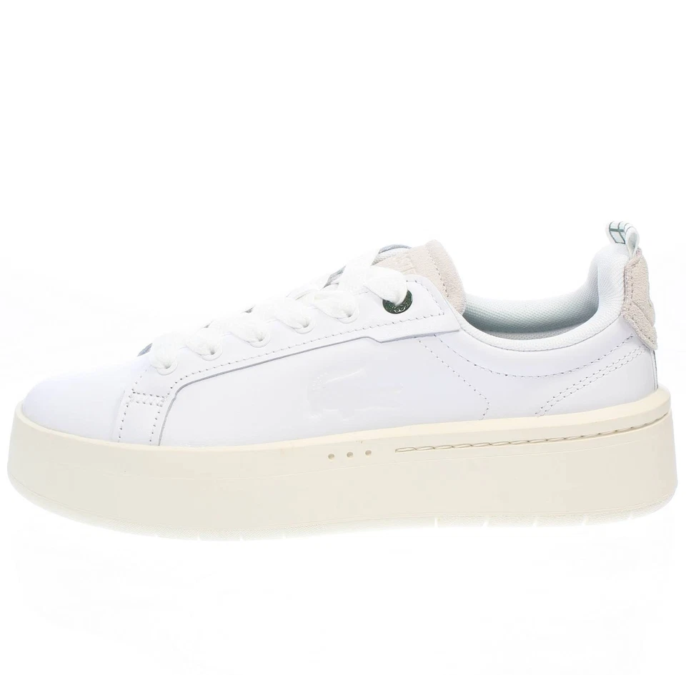 Lacoste Carnaby Platform - Sneakers In Pelle Bianco - Taglia 39 [5.5 US 24.2cm] - Imagen 3 de 3