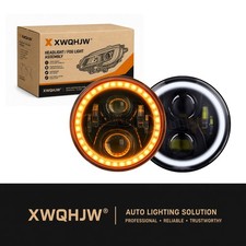 7 Inch Led Headlight Round Classic Look Conversion Chrome Pair 7 Inch Led Headlight Round Classic Look Conversion Chrome Pair