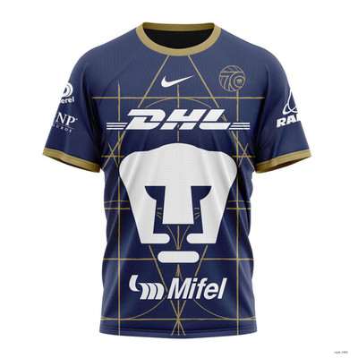 Personalized LIGA MX Pumas UNAM Away Kits With 70th Anni.versary Shirt 3D Mexico