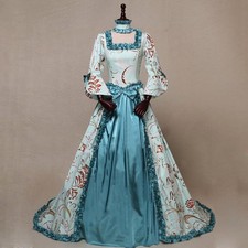 Women Vintage Medieval Victorian Dress Renaissance Ball Gowns Dresses Costume